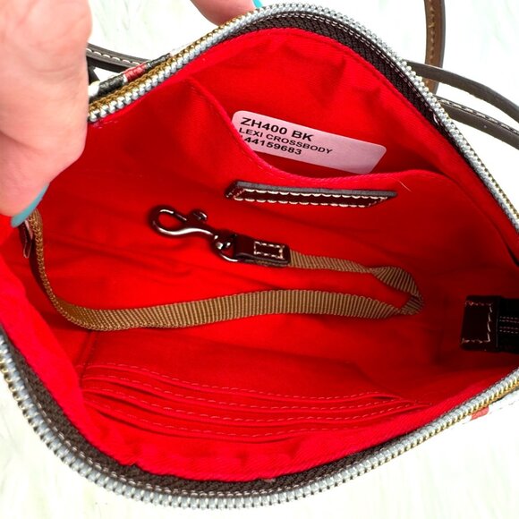 NWOT Dooney & Bourke Lexi Slim Brick Houndstooth Crossbody - Picture 15 of 16